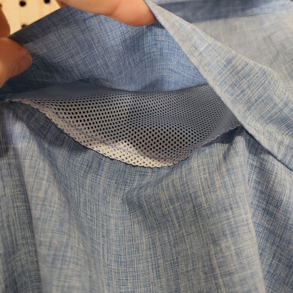 World Wide Sportsman Shirt Santos Island Short Sleeve Marina Blue Men's Size L‎ - Picture 10 of 13